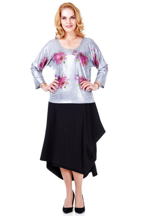 Bluza pictata jerse  Liza Panait Liza Panait Online Boutique